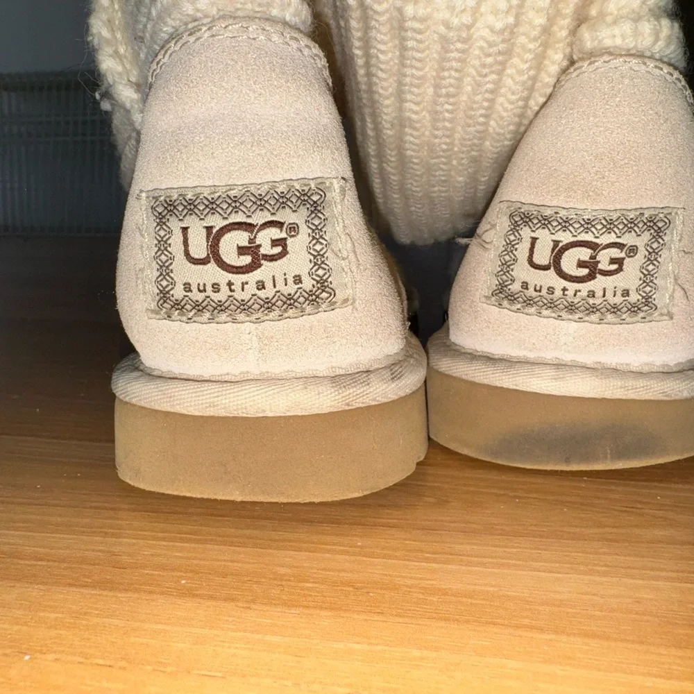 UGG Classic Cardy Boots Cream Knit Classic Short or Tall Boots